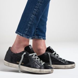 Black Golden Goose Superstars Size 35